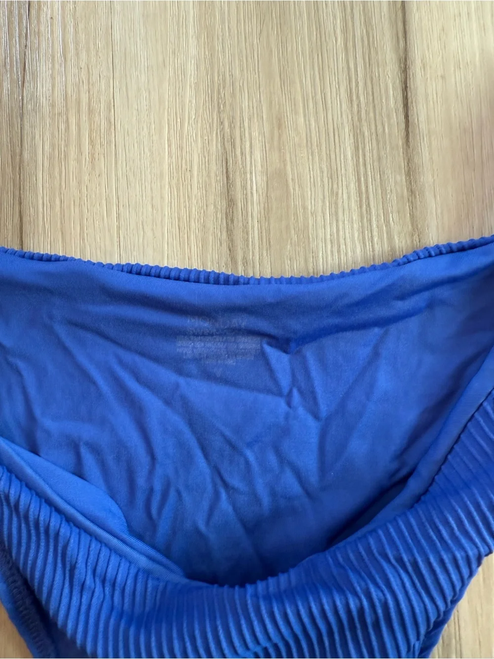 Ribbed Electric Blue Bikini Bottom Monday swimwear